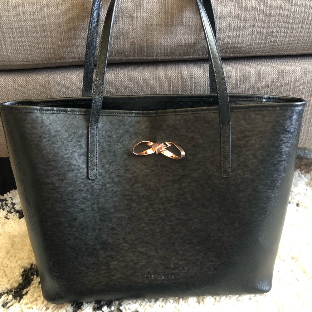 Ted Baker Loop Bow Large Leather Tote Bag